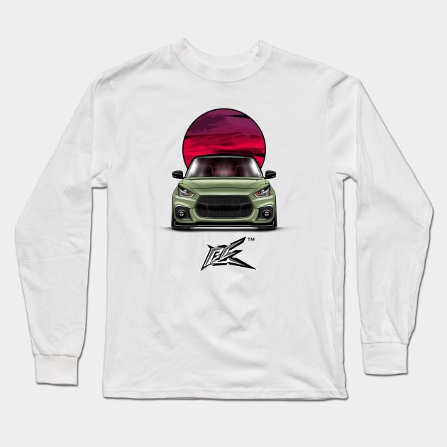 maruti suzuki swift pale green Long Sleeve T-Shirt by naquash